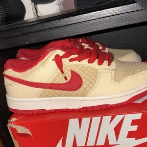 Nike Red and Cream Sneakers